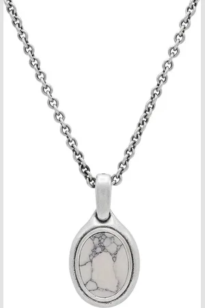 John Varvatos Collar con dije ovalado de howlita