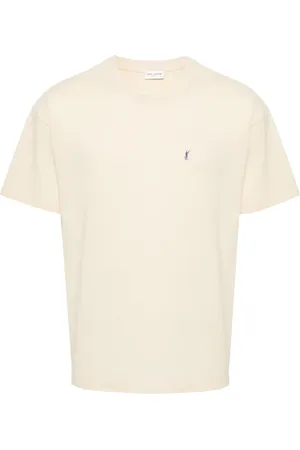 Saint Laurent Playera con bordado Cassandre