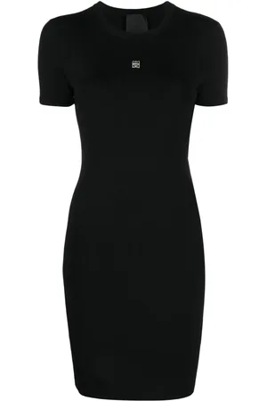 Givenchy Vestido estilo playera con placa del logo