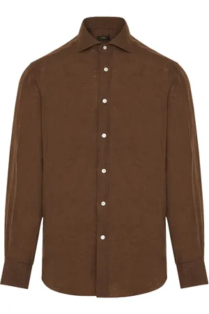 BARBA Camisa con cuello italiano
