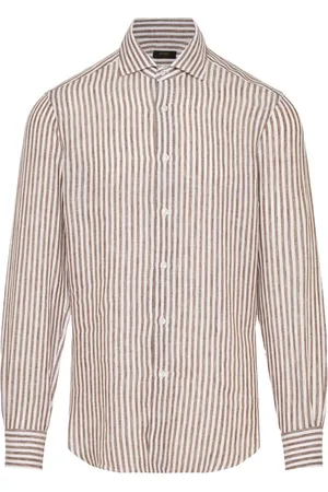 BARBA Camisa con rayas estampadas