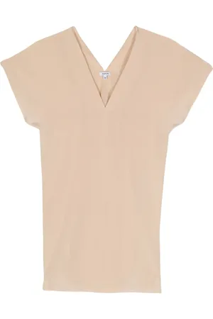 Aspesi Blusa de seda con cuello en V