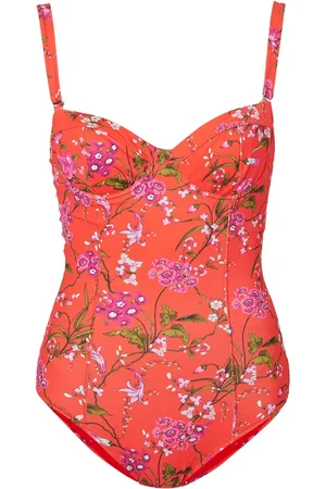 Erdem Traje de baño con estampado floral