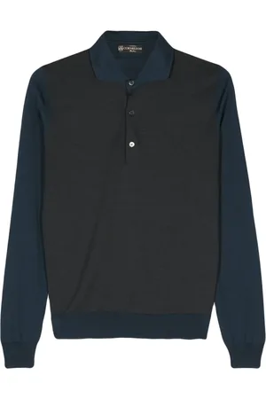 corneliani Playera tipo polo de tejido fino