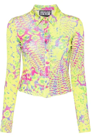 VERSACE Camisa con estampado Animalier