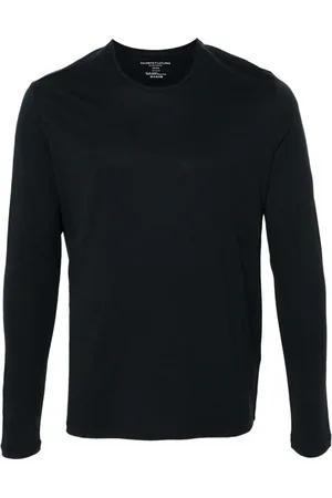 Majestic Playera manga larga con cuello redondo