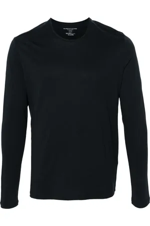 Majestic Playera manga larga con cuello redondo