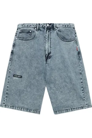 Izzue Shorts de mezclilla con parche del logo