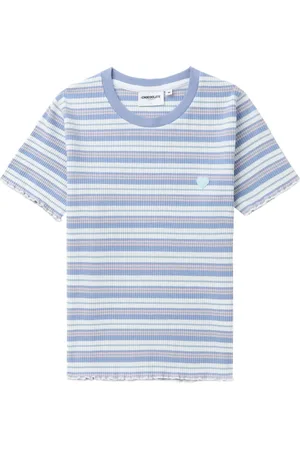 Chocoolate Playera tejida de canalé con motivo de rayas