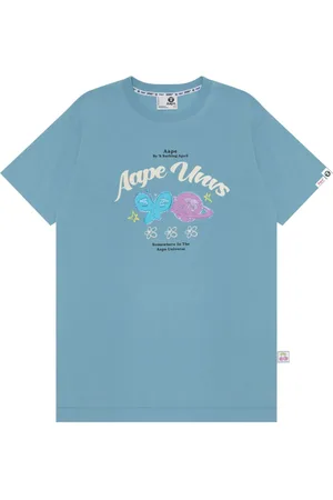A Bathing Ape Playera con logo estampado