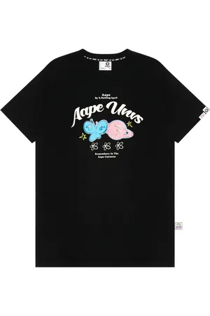 A Bathing Ape Playera con logo estampado