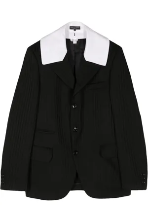 Comme des Garçons Blazer con botones y pliegues