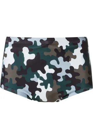 AMIR SLAMA Camuflage print trunks