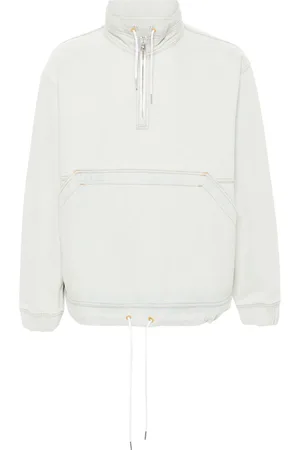 Maison Kitsuné Chamarra de mezclilla con parche del logo