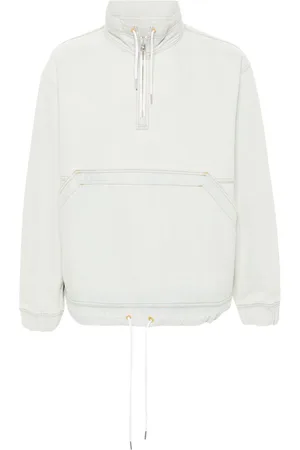 Maison Kitsuné Chamarra de mezclilla con parche del logo