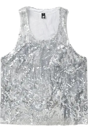 Comme des Garçons Camiseta bordada con lentejuelas