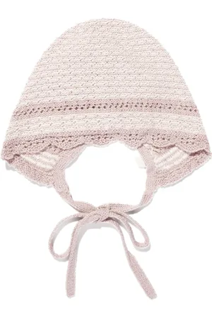 PAZ RODRIGUEZ Gorro tejido de crochet con moño