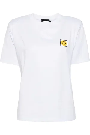 JOSHUA SANDERS Playera con motivo de sonrisa