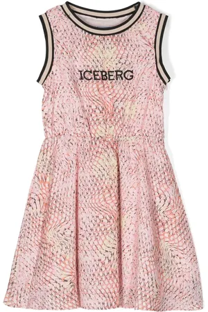 Iceberg Vestido con estampado de piel de serpiente