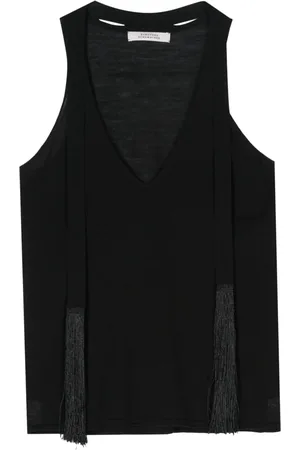 Dorothee Schumacher Top tejido con detalle de flecos