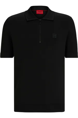 HUGO BOSS Playera tipo polo con aplique del logo