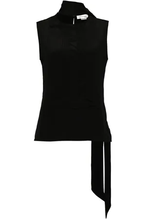 Victoria Beckham Camiseta con detalle de mascada