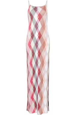 Missoni Vestido largo con estampado de cuadros