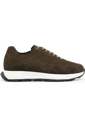 Neil Barrett Tenis de gamuza con perforaciones