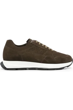 Neil Barrett Tenis de gamuza con perforaciones