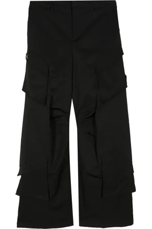 HELIOT EMIL Pants cargo con tiro medio
