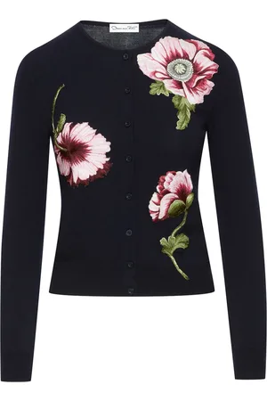 Oscar de la Renta Cárdigan tejido en intarsia