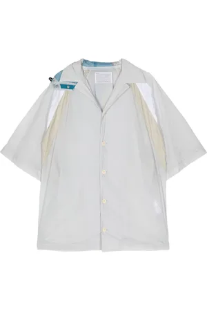 Kolor Camisa con diseño color block y capucha