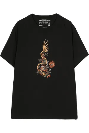Maharishi Playera con dragón bordado