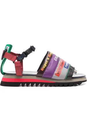 Kolor Sandalias con diseño patchwork