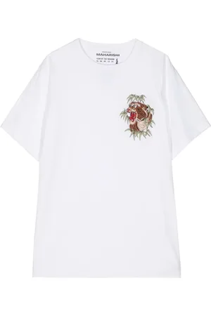 Maharishi Playera con bordado de tigre