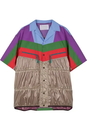 Kolor Camisa drapeada con diseño color block