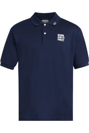 Lacoste Playera tipo polo con eslogan bordado