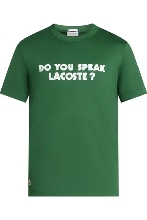 Lacoste Playera con eslogan estampado