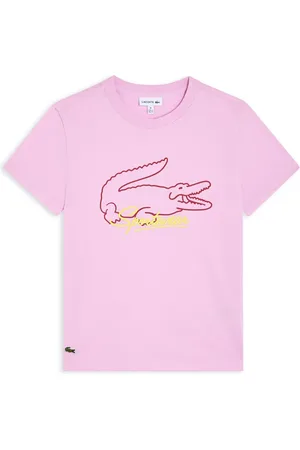 Lacoste Playera con cocodrilo estampado