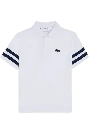Lacoste Playera tipo polo con rayas en contraste