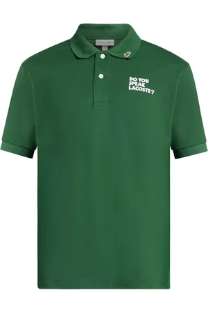 Lacoste Playera tipo polo con eslogan bordado