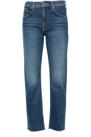 Mother Jeans rectos Ride con tiro medio