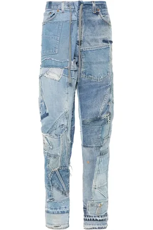 GREG LAUREN Jeans con diseño patchwork