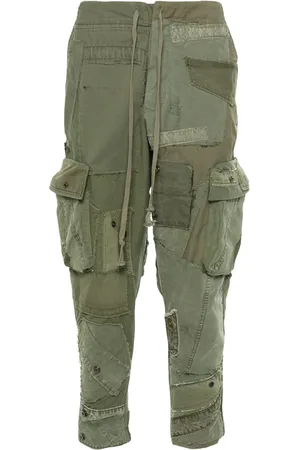 GREG LAUREN Pantalones con diseño patchwork