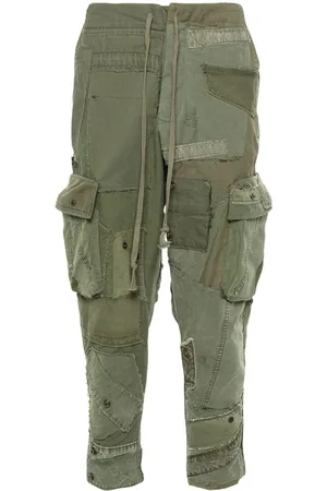 GREG LAUREN Pantalones con diseño patchwork