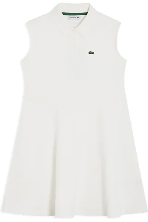 Lacoste Vestido acampanados con bordado de cocofrilo