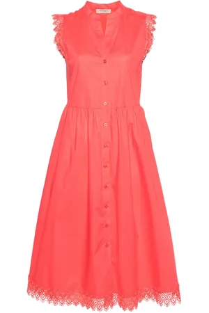 Twin-Set Vestido midi de popelina