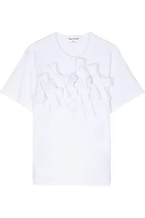 Comme des Garçons Playera estilo suéter con cierre de lazo