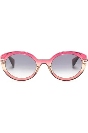 Vivienne Westwood Lentes de sol con armazón ovalada y detalle de corazón