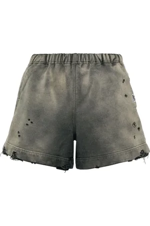 Maison Mihara Yasuhiro Bermudas con efecto envejecido